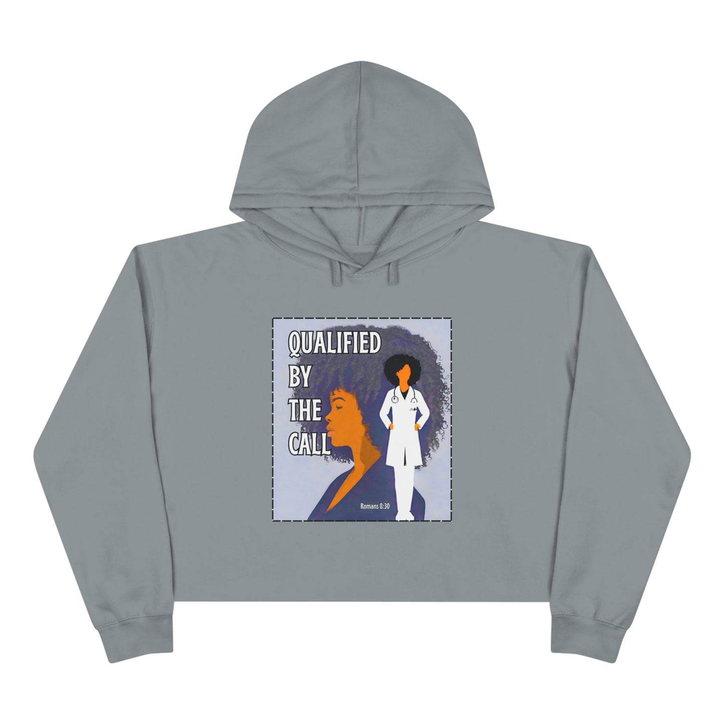 Qualified by the Call - Crop Hoodie