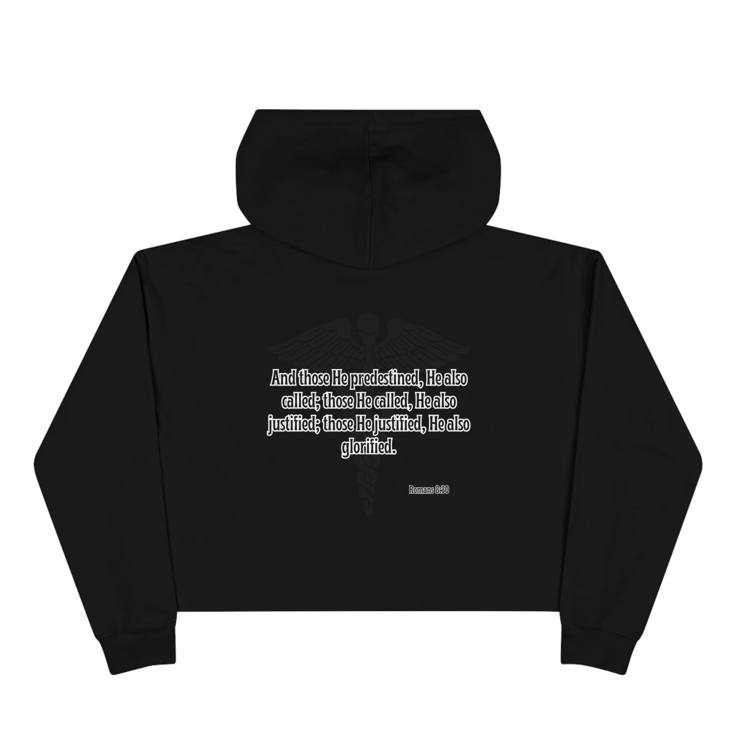 Qualified by the Call - Crop Hoodie