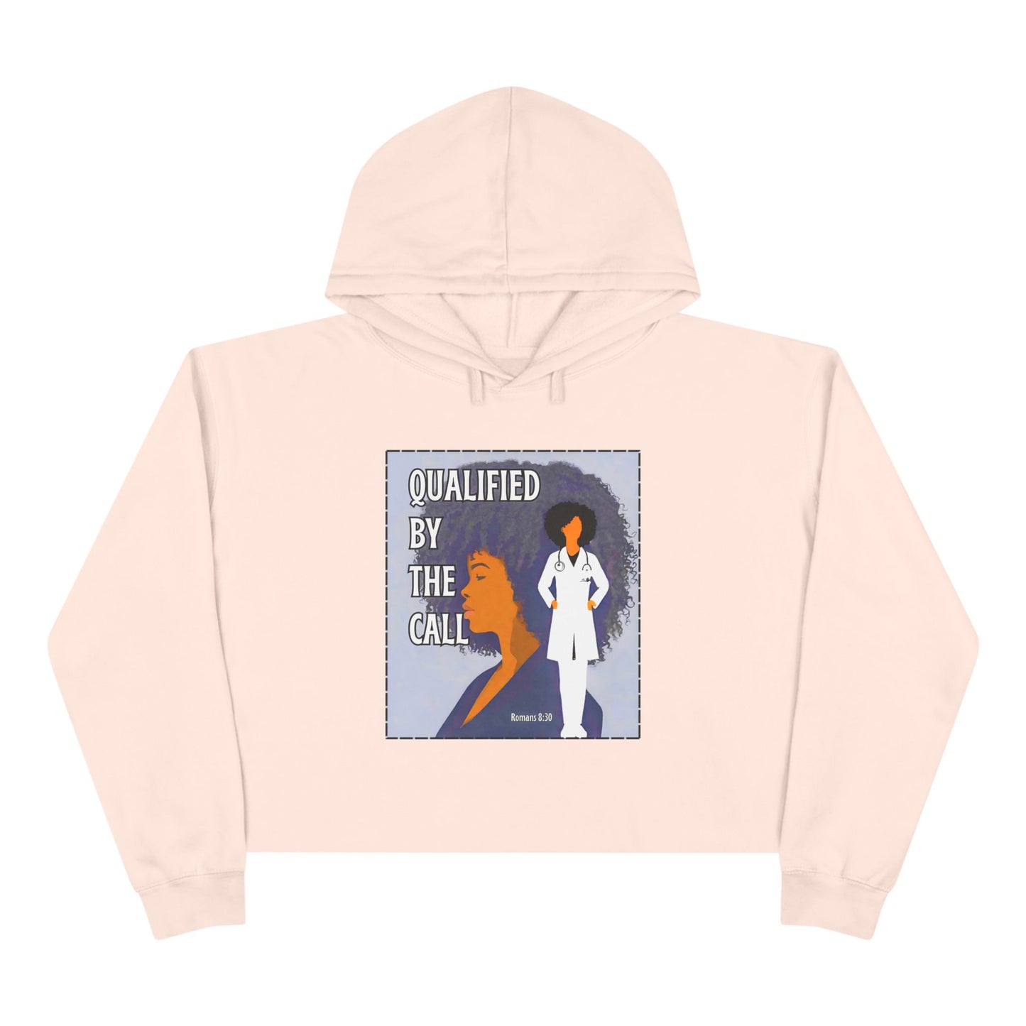 Qualified by the Call - Crop Hoodie
