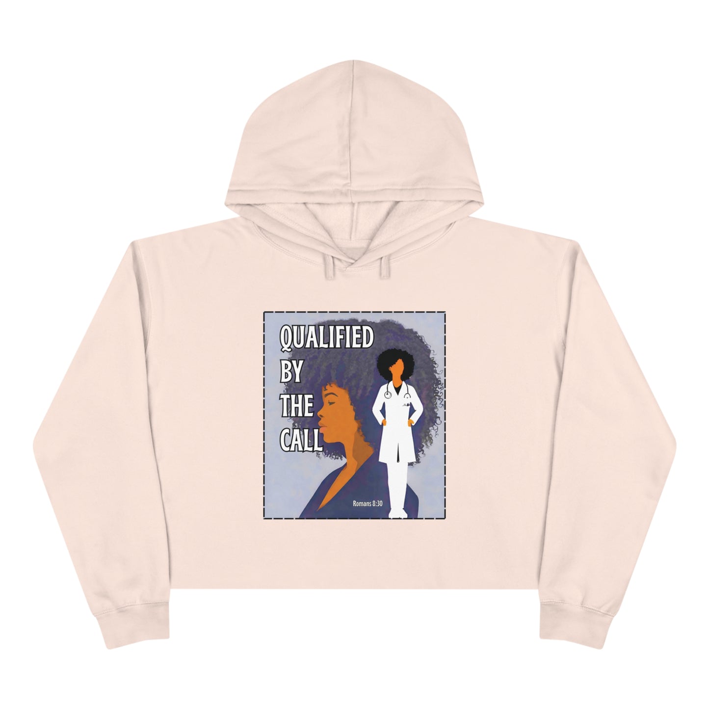 Qualified by the Call - Crop Hoodie