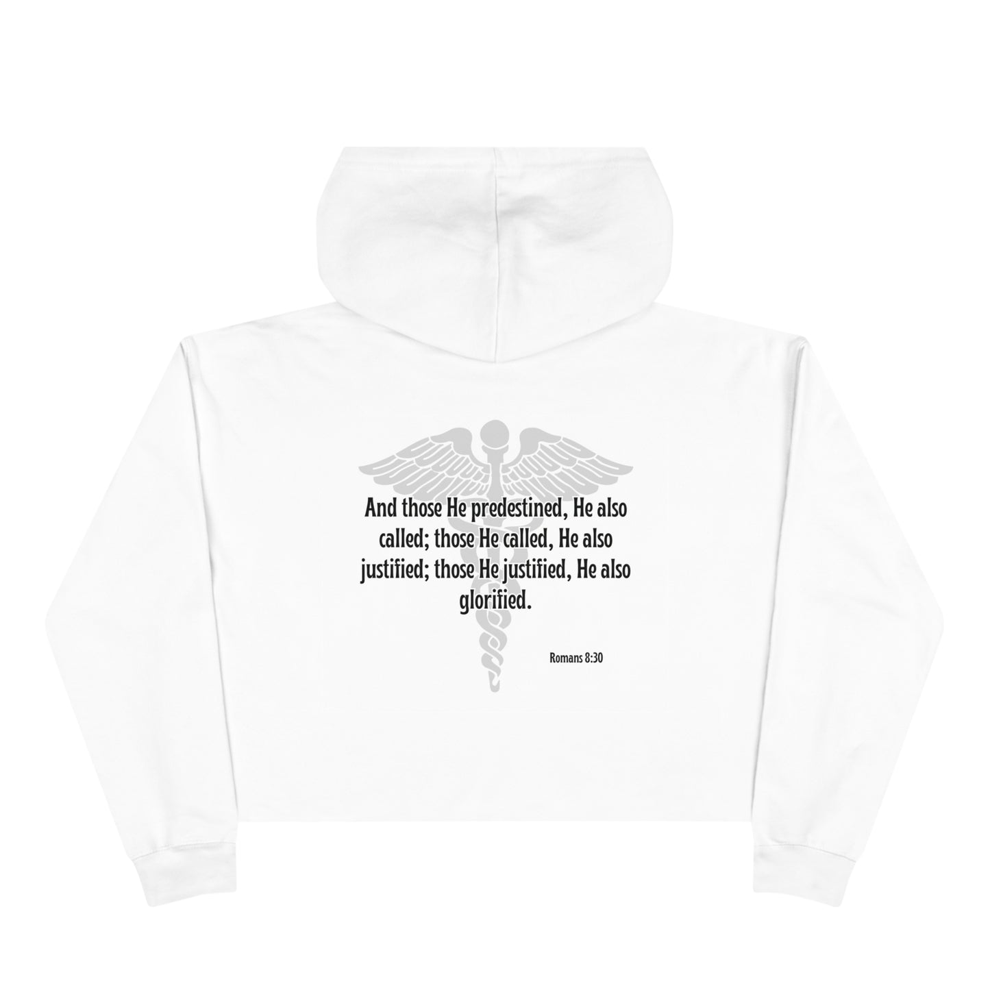 Qualified by the Call - Crop Hoodie