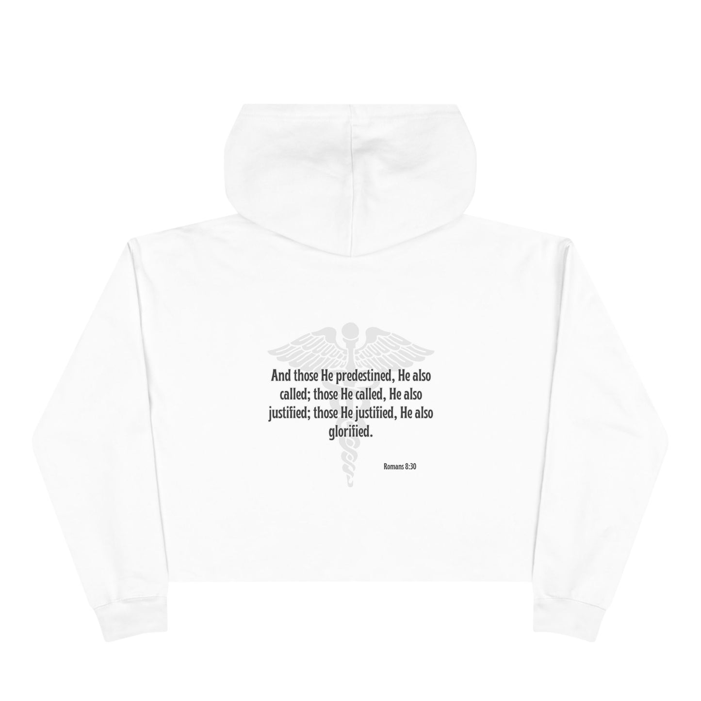 Qualified by the Call - Crop Hoodie