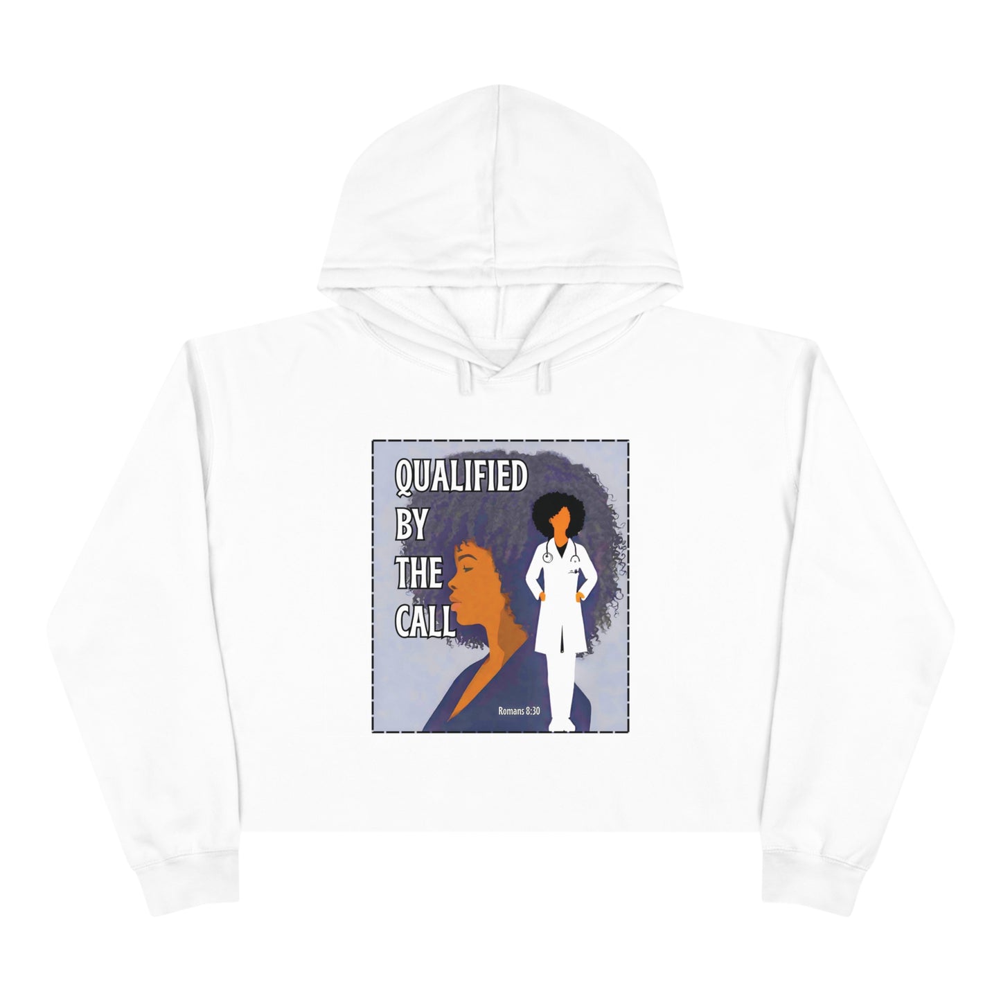 Qualified by the Call - Crop Hoodie